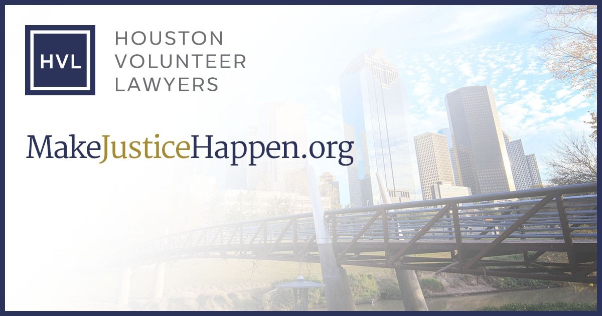 Tenant rights help — Houston Volunteer Lawyers